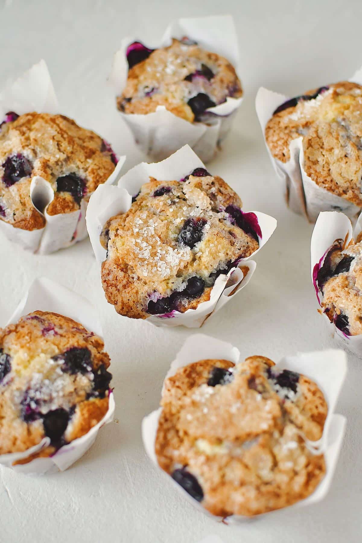 Easy Blueberry Muffins cooked and cooled and ready to enjoy!