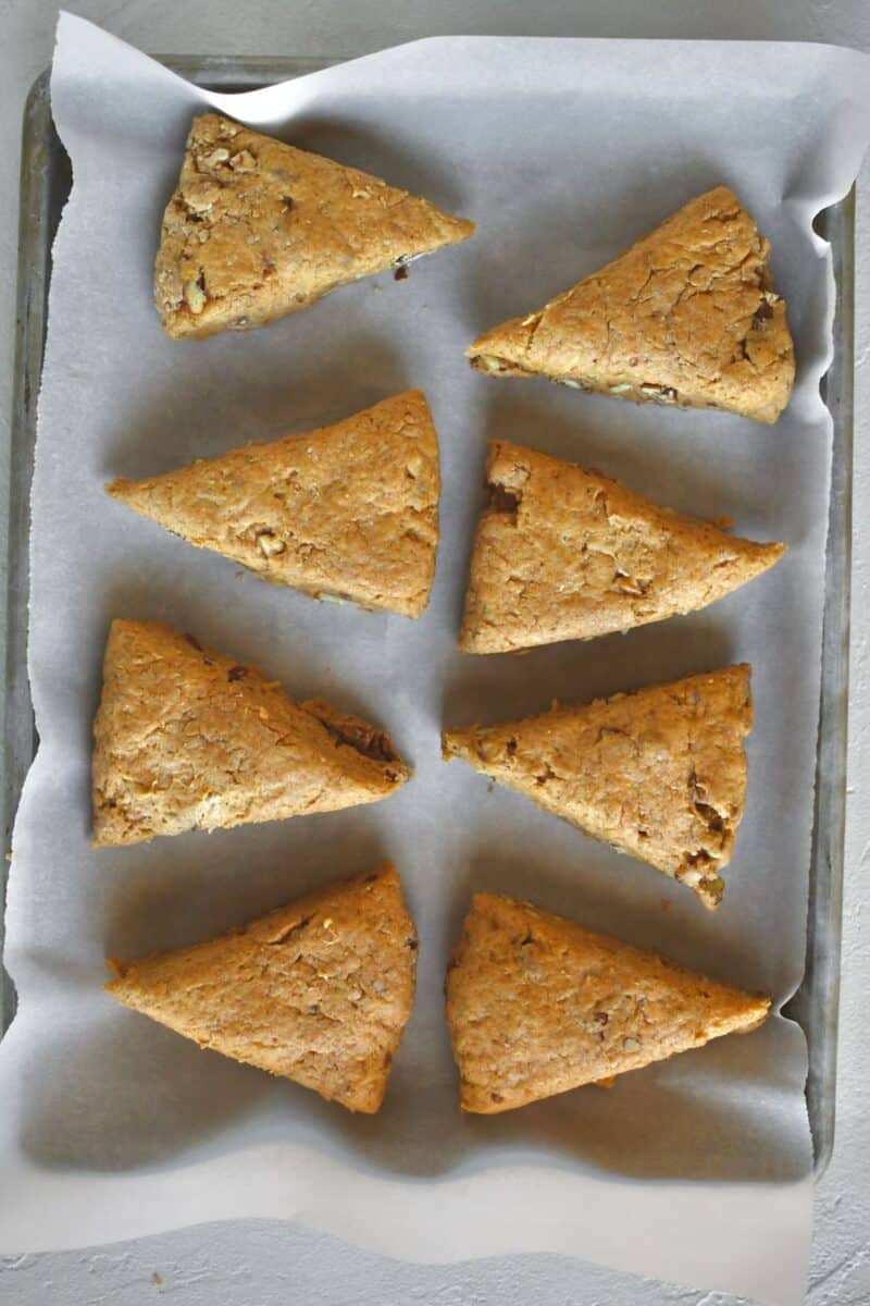 Scones after cutting and before baking.