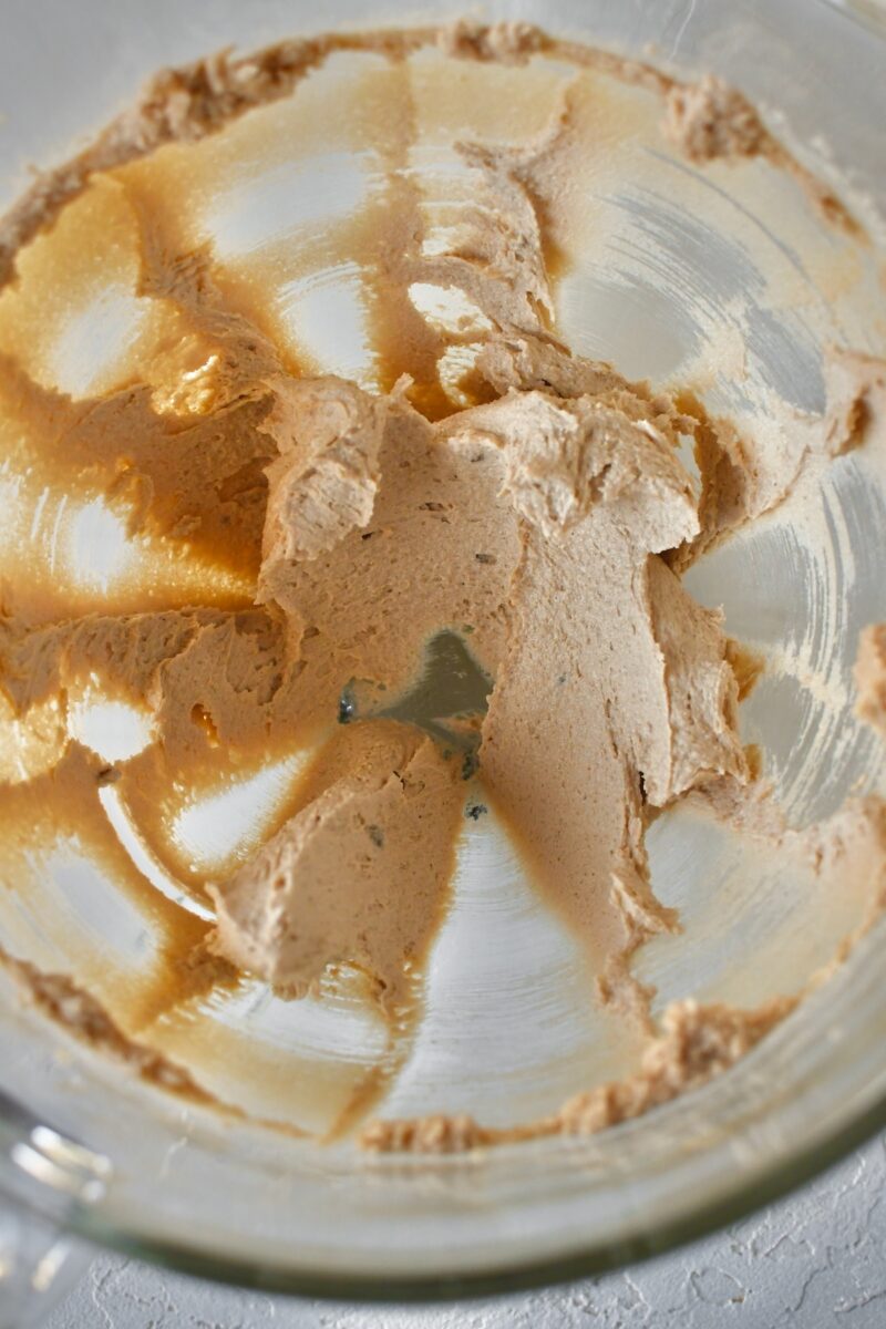 Brown sugar and butter, creamed together.